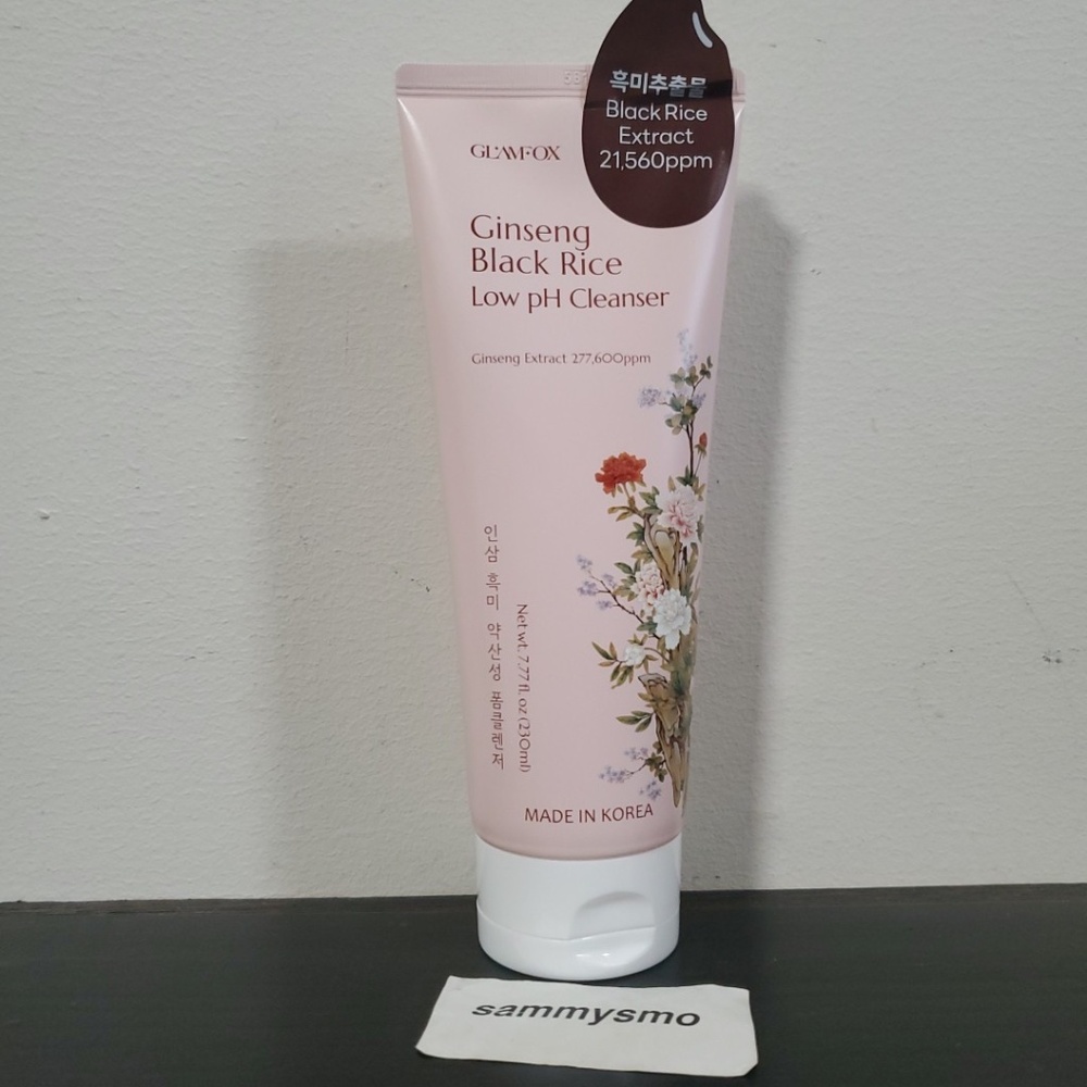 Glamfox Ginseng Black Rice Low Ph Cleanser 7.77 Fl Oz
